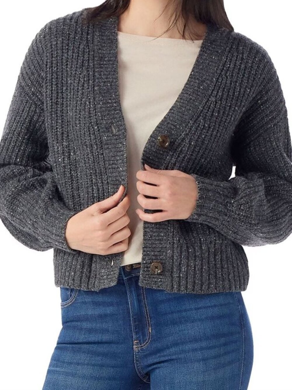 Smartwool Cozy Lodge Cropped Cardigan Sweater Small